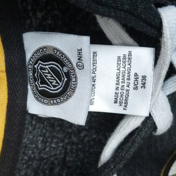 Official NHL Bruins Lace Up Hoodie Sweatshirt - Small - Picture 3 of 5